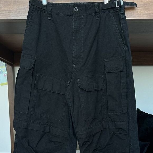 Balenciaga Hybrid Cargo Jeans Black SS22 Japanese Denim size S - Picture 2 of 13